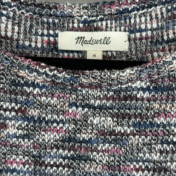 Madewell Multicolored Speckled Woven Lightweight Sweater Top Medium - Picture 4 of 7